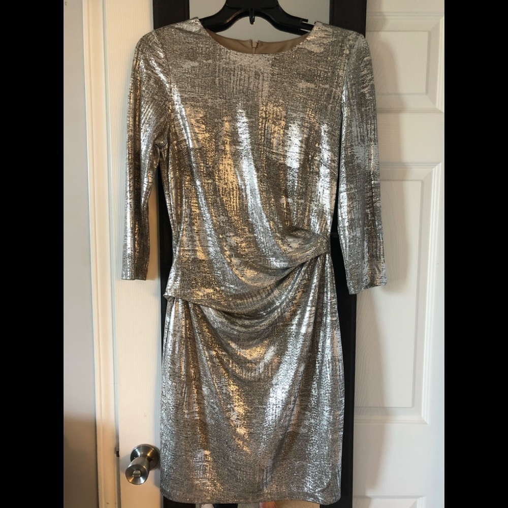Vera Wang shimmery cocktail dress